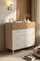 Dulap, Hanah Home, Luke, 89.4x93.1x41.8 cm, PAL, Nisip / Stejar