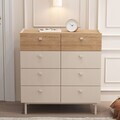 Dulap, Hanah Home, Luke, 89.4x93.1x41.8 cm, PAL, Nisip / Stejar