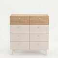 Dulap, Hanah Home, Luke, 89.4x93.1x41.8 cm, PAL, Nisip / Stejar