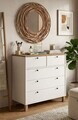 Dulap, Hanah Home, Nord, 90x85.2x40 cm, PAL, Alb / Stejar