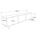 Comoda TV, Hanah Home, Coast, 180x47.3x36.8 cm, PAL, Nisip