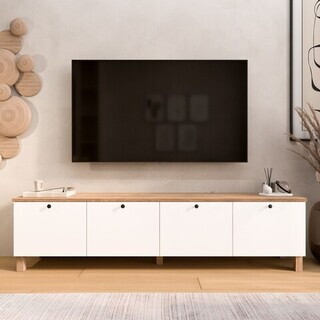 180x45.6x34.1 cm, Alb;Stejar