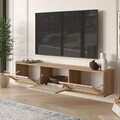 Comoda TV, Hanah Home, Dune, 180x35.6x32 cm, PAL, Stejar