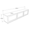 Comoda TV, Hanah Home, Dune, 180x35.6x32 cm, PAL, Stejar