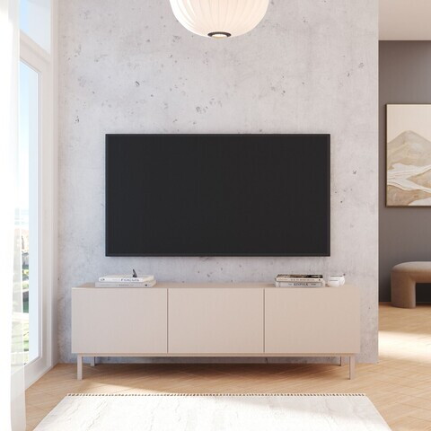 Comoda TV, Hanah Home, Coast, 150x47.3x36.8 cm, PAL, Nisip