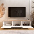 Comoda TV, Hanah Home, Nord, 180x45.6x32 cm, PAL, Alb / Stejar