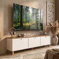 Comoda TV, Hanah Home, Nord, 180x45.6x32 cm, PAL, Alb / Stejar