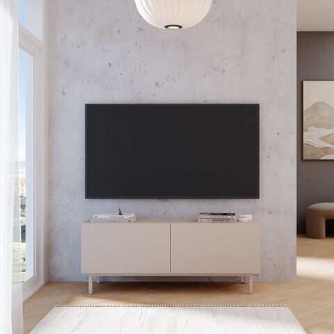 Comoda TV, Hanah Home, Coast, 120x47.3x36.8 cm, PAL, Nisip