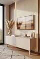 Comoda TV, Hanah Home, Coast, 120x47.3x36.8 cm, PAL, Nisip
