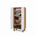 Dulap multifunctional, Hanah Home, Ayka 1600-205, 60x129x.37 cm, PAL, Alb/Maro