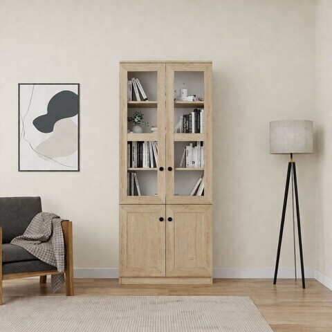 Dulap multifunctional, Hanah Home, Lisa 1600-204, 80x190x37 cm, PAL, Maro