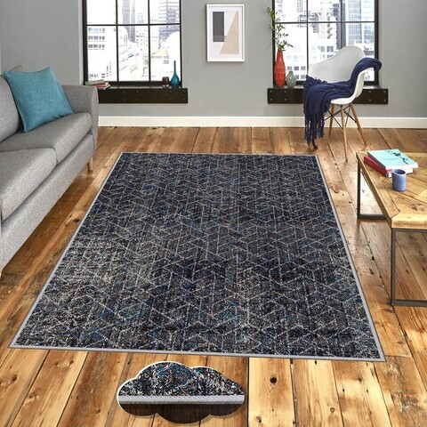 Covor, Exfab317, 100x300 cm, Poliester, Multicolor