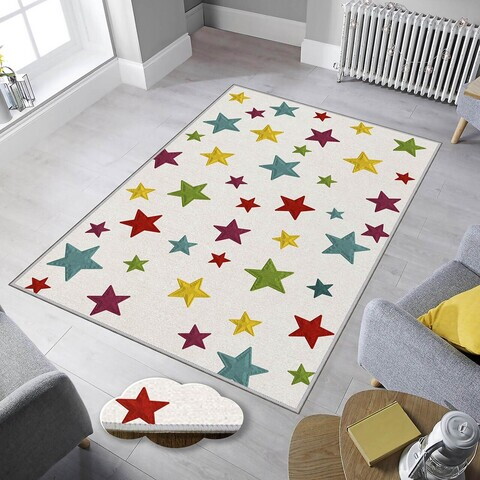 Covor, Eexfab754, 100x200 cm, Poliester, Multicolor