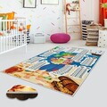 Covor, Eexfab873, 100x200 cm, Poliester, Multicolor