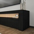 Comoda TV, Hanah Home, Batı, 150x46.8x36.8 cm, PAL, Negru