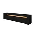 Comoda TV, Hanah Home, Batı, 150x46.8x36.8 cm, PAL, Negru