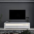 Comoda TV, Hanah Home, Batı, 150x46.8x36.8 cm, PAL, Alb