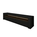 Comoda TV, Hanah Home, Batı, 150x46.8x36.8 cm, PAL, Negru