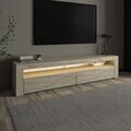 Comoda TV, Hanah Home, Batı, 150x46.8x36.8 cm, PAL, Travertin