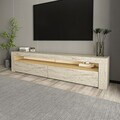 Comoda TV, Hanah Home, Batı, 150x46.8x36.8 cm, PAL, Travertin