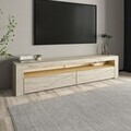 Comoda TV, Hanah Home, Batı, 150x46.8x36.8 cm, PAL, Travertin