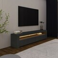 Comoda TV, Hanah Home, Batı, 150x46.8x36.8 cm, PAL, Antracit