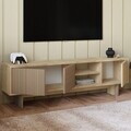 Comoda TV, Hanah Home, Ravello, 150x45x30 cm, PAL, Stejar cald / Stejar safir