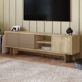 Comoda TV, Hanah Home, Ravello, 150x45x30 cm, PAL, Stejar cald / Stejar safir