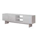 Comoda TV, Hanah Home, Ravello, 150x45x30 cm, PAL, Alb / Marmura