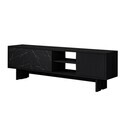 Comoda TV, Hanah Home, Ravello, 150x45x30 cm, PAL, Negru / Marmură