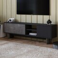 Comoda TV, Hanah Home, Ravello, 150x45x30 cm, PAL, Marmură / Antracit