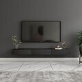 Comoda TV, Hanah Home, Avalon, 140x16.6x31.8 cm, PAL, Antracit