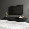 Comoda TV, Hanah Home, Avalon, 140x16.6x31.8 cm, PAL, Antracit