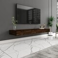 Comoda TV, Hanah Home, Avalon, 140x16.6x31.8 cm, PAL, Maro