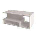 Masuta de cafea, Hanah Home, Vera Mini, 90x35x44.8 cm, PAL, Alb / Marmura