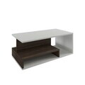 Masuta de cafea, Hanah Home, Vera Mini, 90x35x44.8 cm, PAL, Alb/Maro