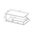 Masuta de cafea, Hanah Home, Vera Mini, 90x35x44.8 cm, PAL, Alb/Maro