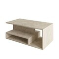 Masuta de cafea, Hanah Home, Vera Mini, 90x35x44.8 cm, PAL, Travertin
