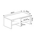 Masuta de cafea, Hanah Home, Laris, 90x35x45 cm, PAL, Travertin