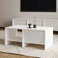 Masuta de cafea, Hanah Home, Laris, 90x35x45 cm, PAL, Alb