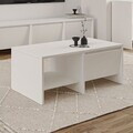 Masuta de cafea, Hanah Home, Laris, 90x35x45 cm, PAL, Alb