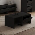 Masuta de cafea, Hanah Home, Laris, 90x35x45 cm, PAL, Negru