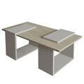 Masuta de cafea, Hanah Home, Matris, 90x37x46.6 cm, PAL, Gri / Travertin