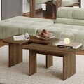 Set masute de cafea, Hanah Home, Iris, PAL, Nuc antic
