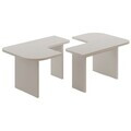 Set masute de cafea, Hanah Home, Iris, PAL, Alb