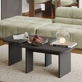 Set masute de cafea, Hanah Home, Iris, PAL, Antracit