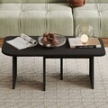 Set masute de cafea, Hanah Home, Iris, PAL, Negru