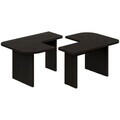Set masute de cafea, Hanah Home, Iris, PAL, Negru