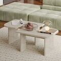 Set masute de cafea, Hanah Home, Iris, PAL, Travertin