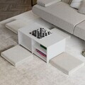 Set masute de cafea, Hanah Home, Gord, PAL, Alb